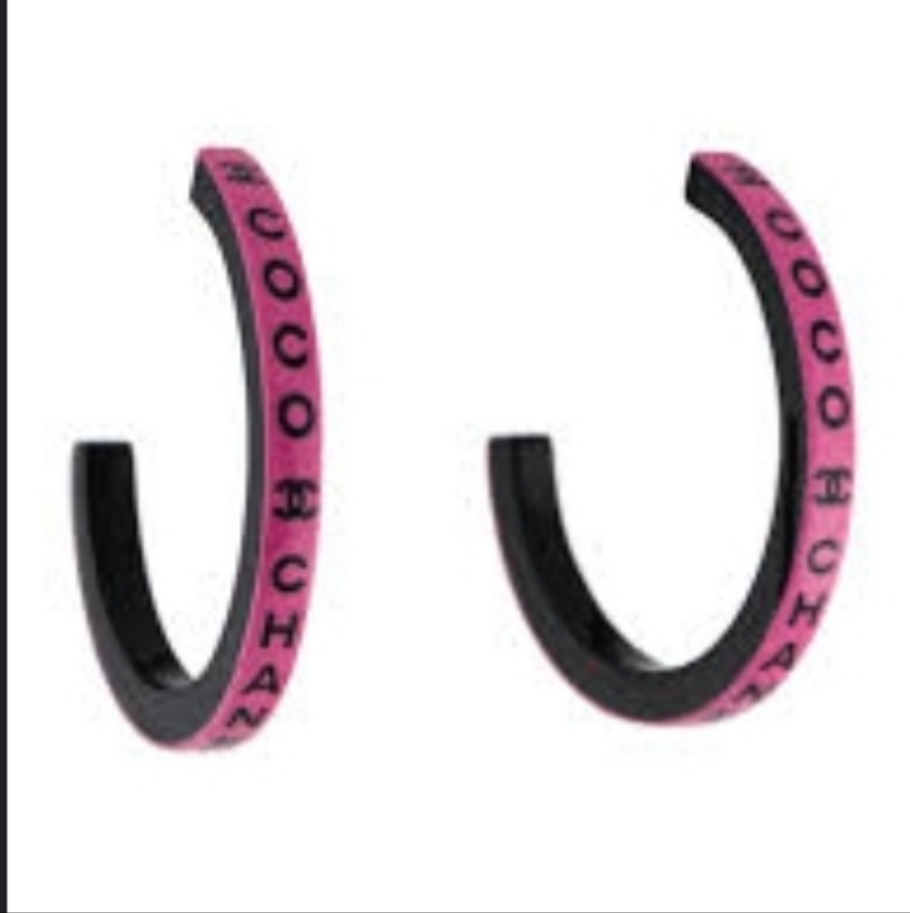 SOLD 💥Coco CC Chanel Resin Hoops
